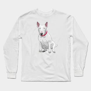 white Bull Terrier Long Sleeve T-Shirt